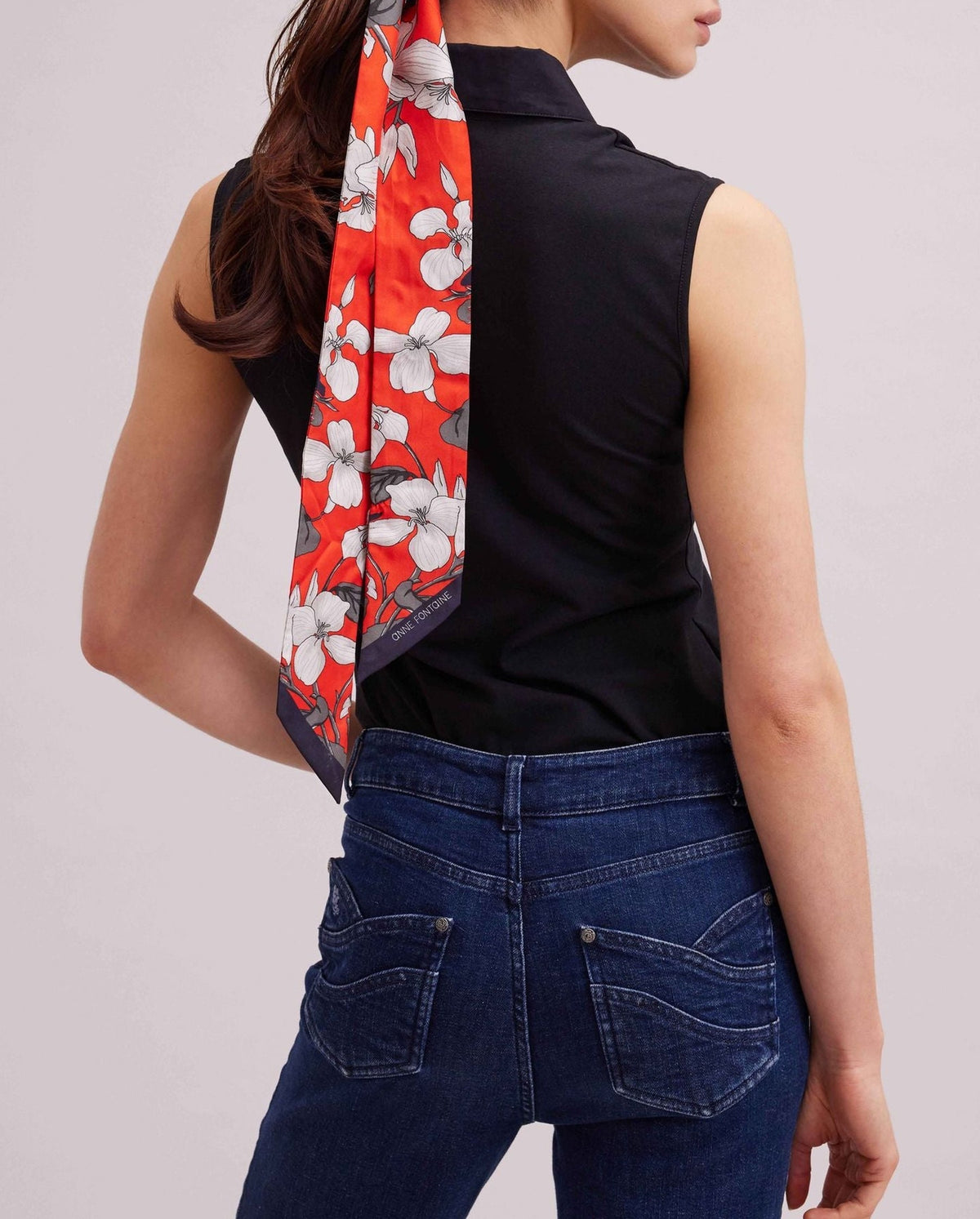 Foulard Tayler en soie - Watermelon