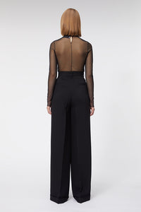 Black / WAISTED TAILO TROUSER