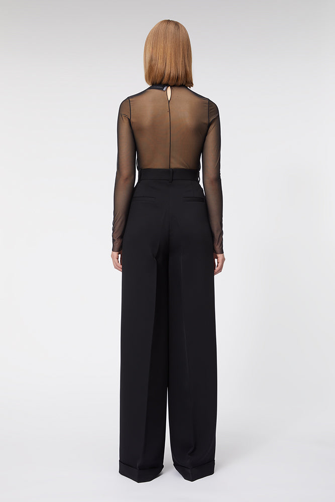 Black / WAISTED TAILO TROUSER