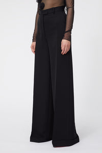 Black / WAISTED TAILO TROUSER