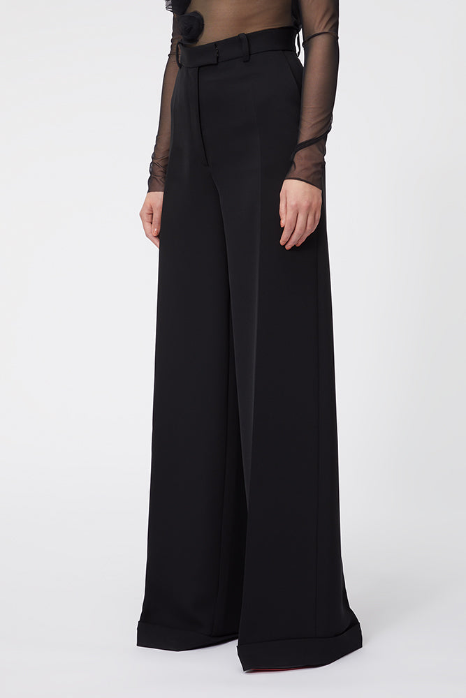 Black / WAISTED TAILO TROUSER