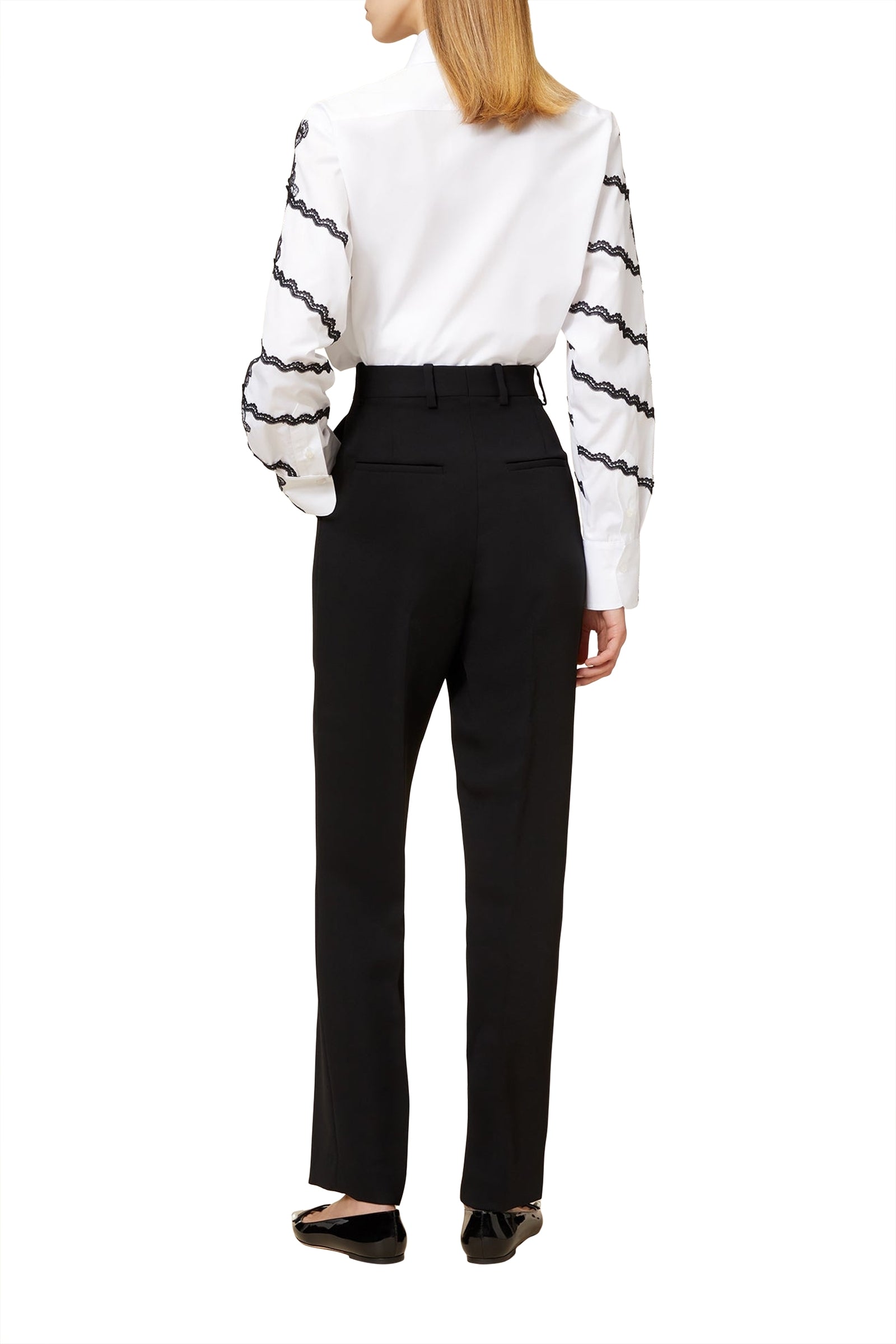 Pantalon cigarette à poches - Black