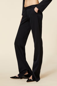 Black / SLIM FLARE PANTS