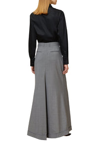 Jupe longue tailleur en laine - Grey
