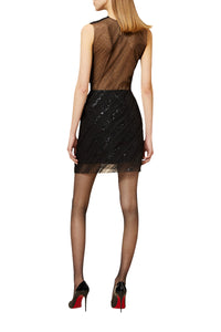Black / TULLE MINI SKIRT