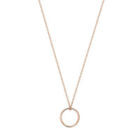 18-carat rose gold Tiny-Circle necklace - Rose