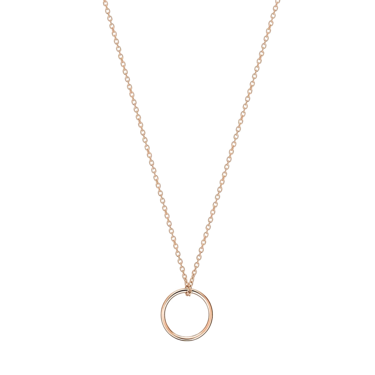 18-carat rose gold Tiny-Circle necklace - Rose
