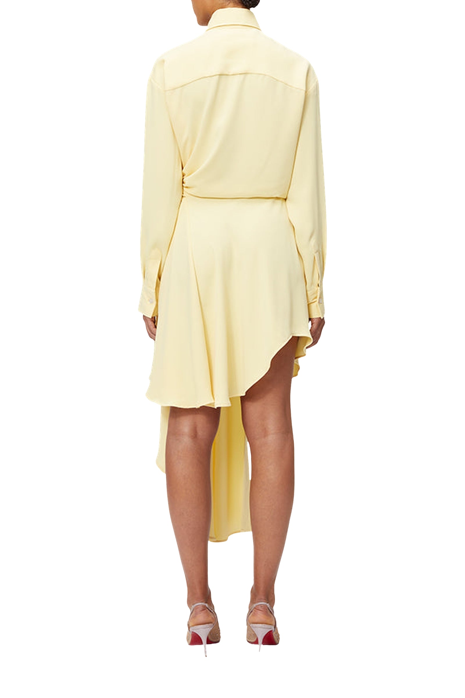 Robe chemise portefeuille - Yellow