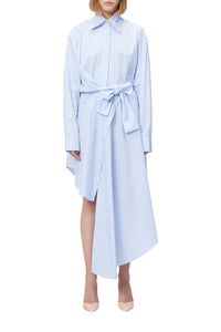 Robe chemise portefeuille - Blue