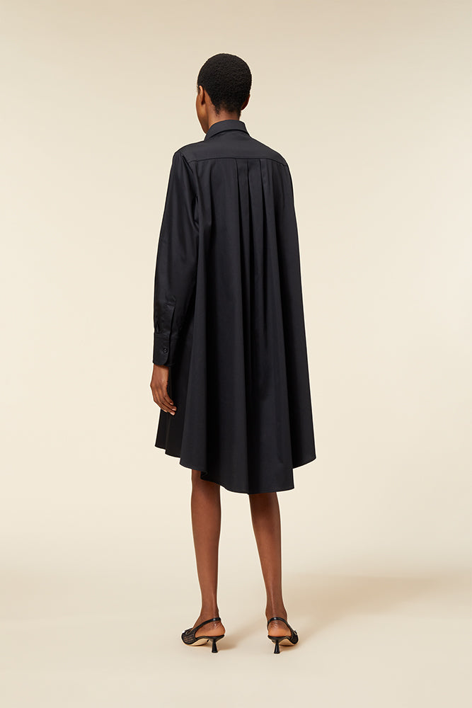 Black / EMBROIDERY PATCH SHIRT DRESS
