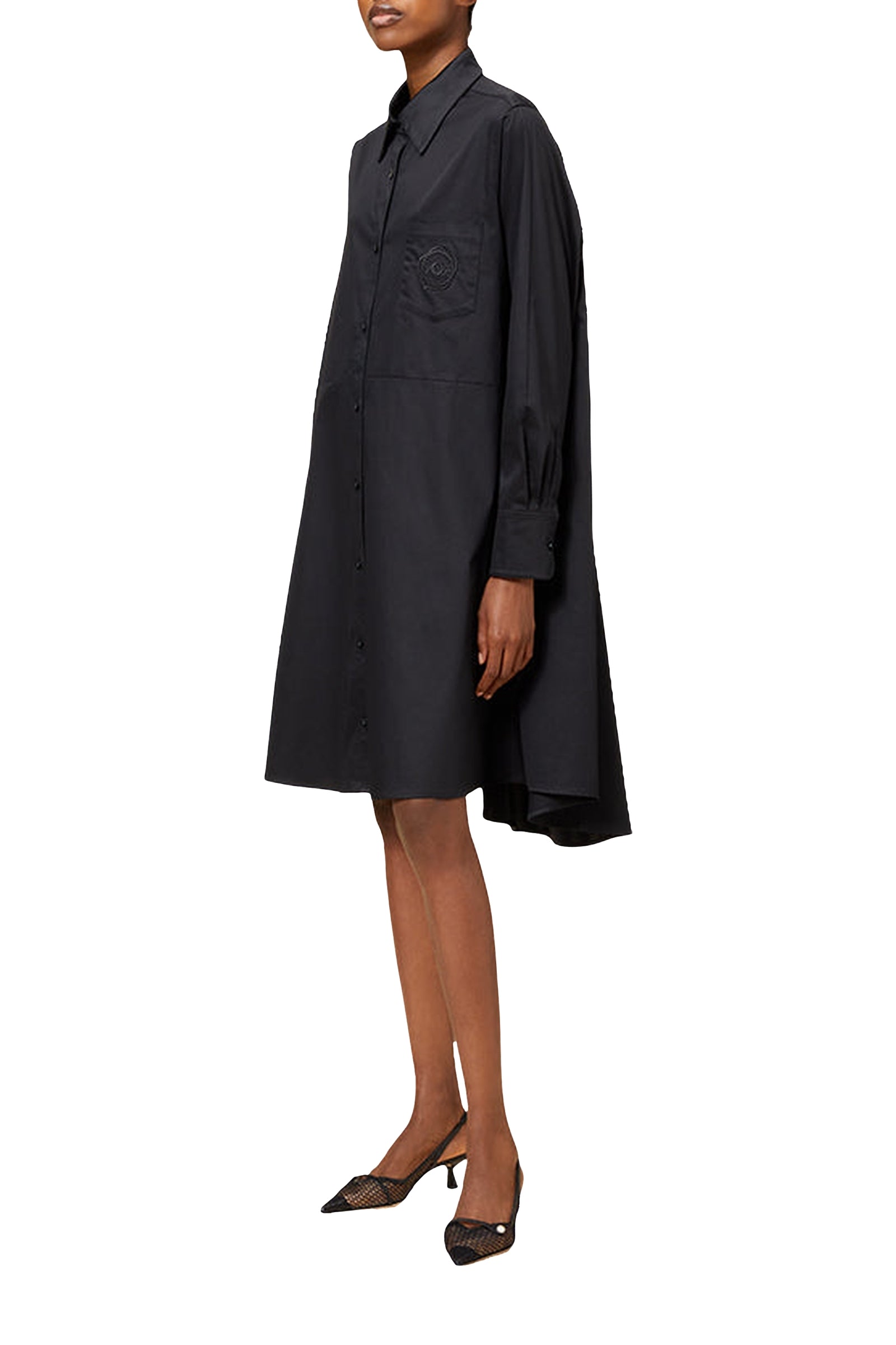 Robe chemise ample - Black