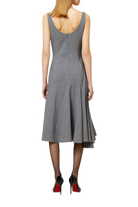 Robe midi corset en laine - Grey