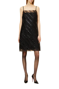 Robe courte en tulle - Black