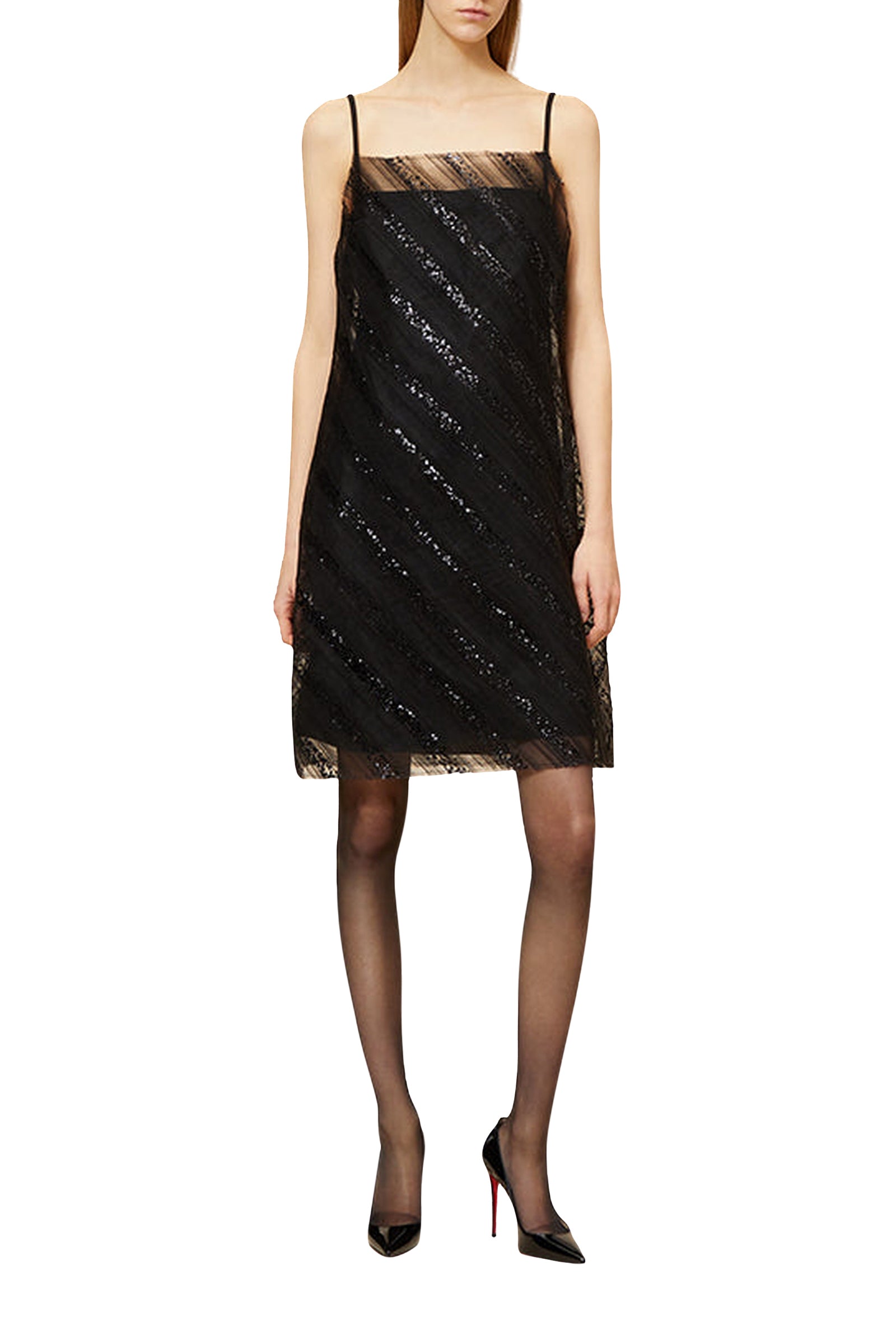 Robe courte en tulle - Black
