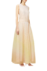 Robe longue en tulle - Multicolour