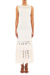 Lakshmi Eyelet Knit Dress