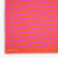 Châle Teia coton imprimé Avenue - Fuchsia