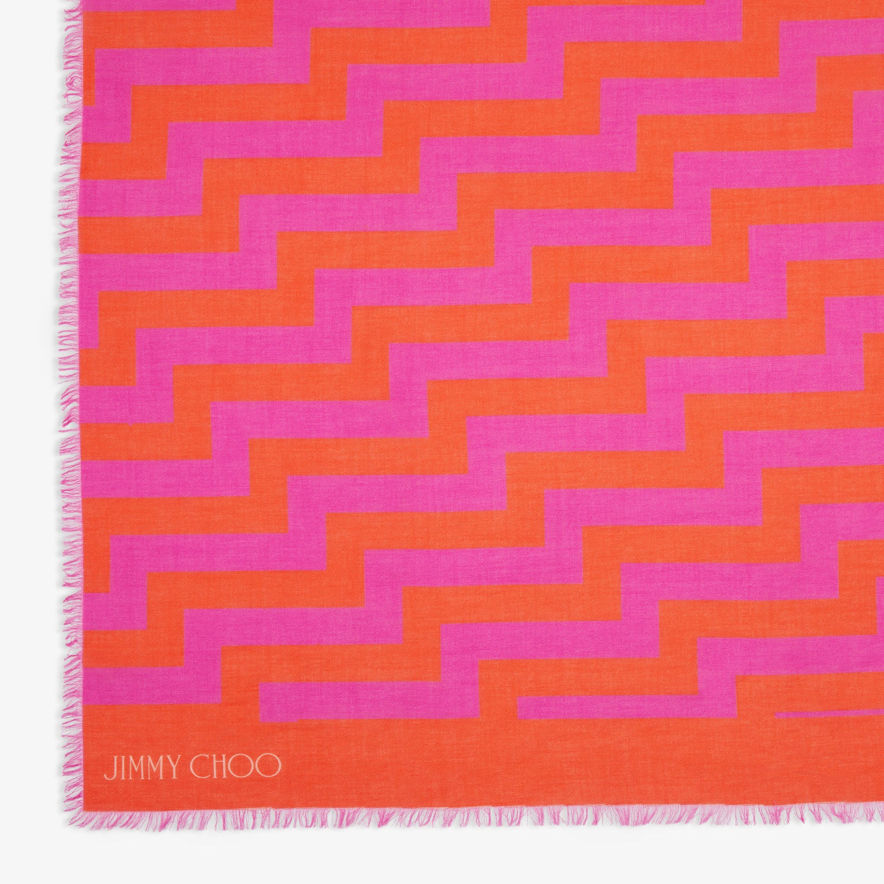 Châle Teia coton imprimé Avenue - Fuchsia