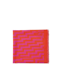 Châle Teia coton imprimé Avenue - Fuchsia