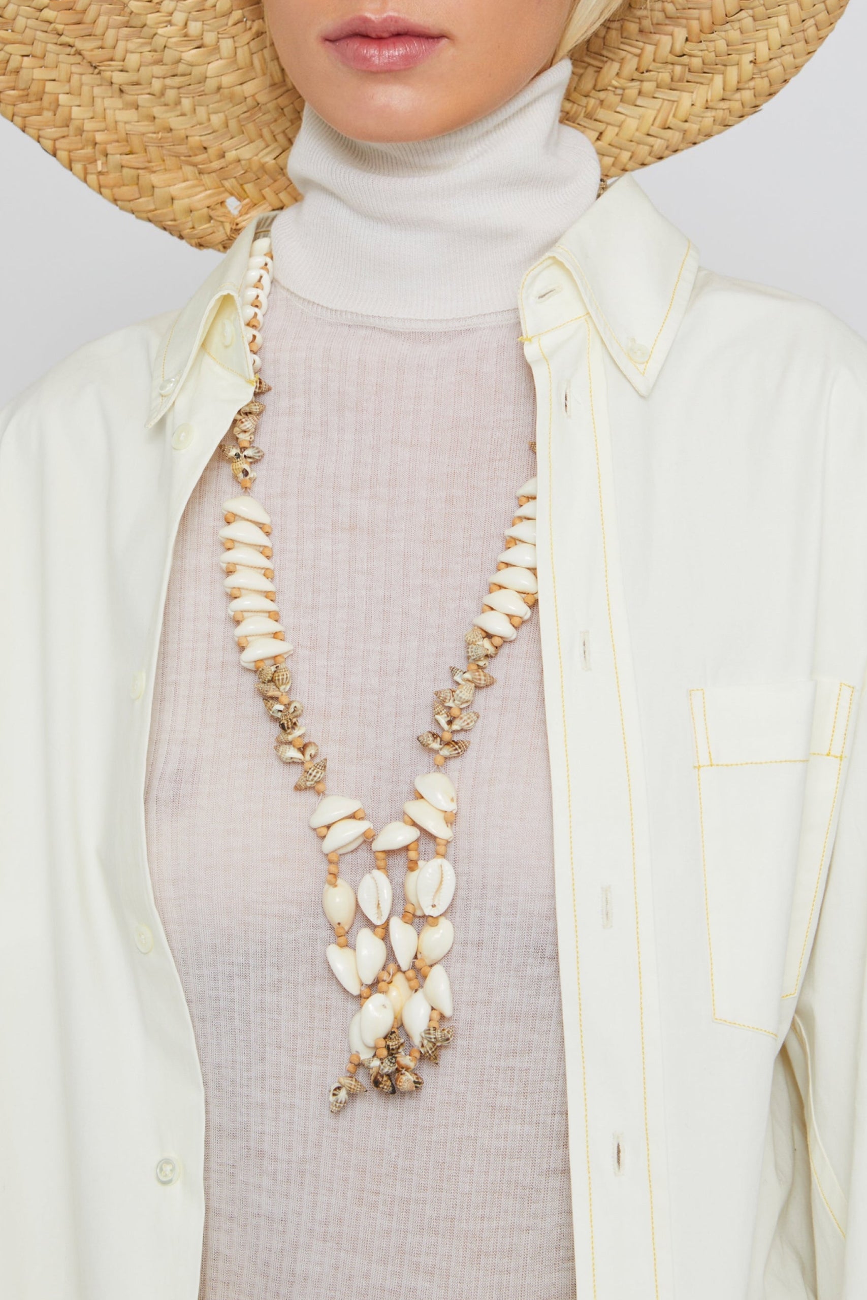 Blouse Tent coupe oversize - White
