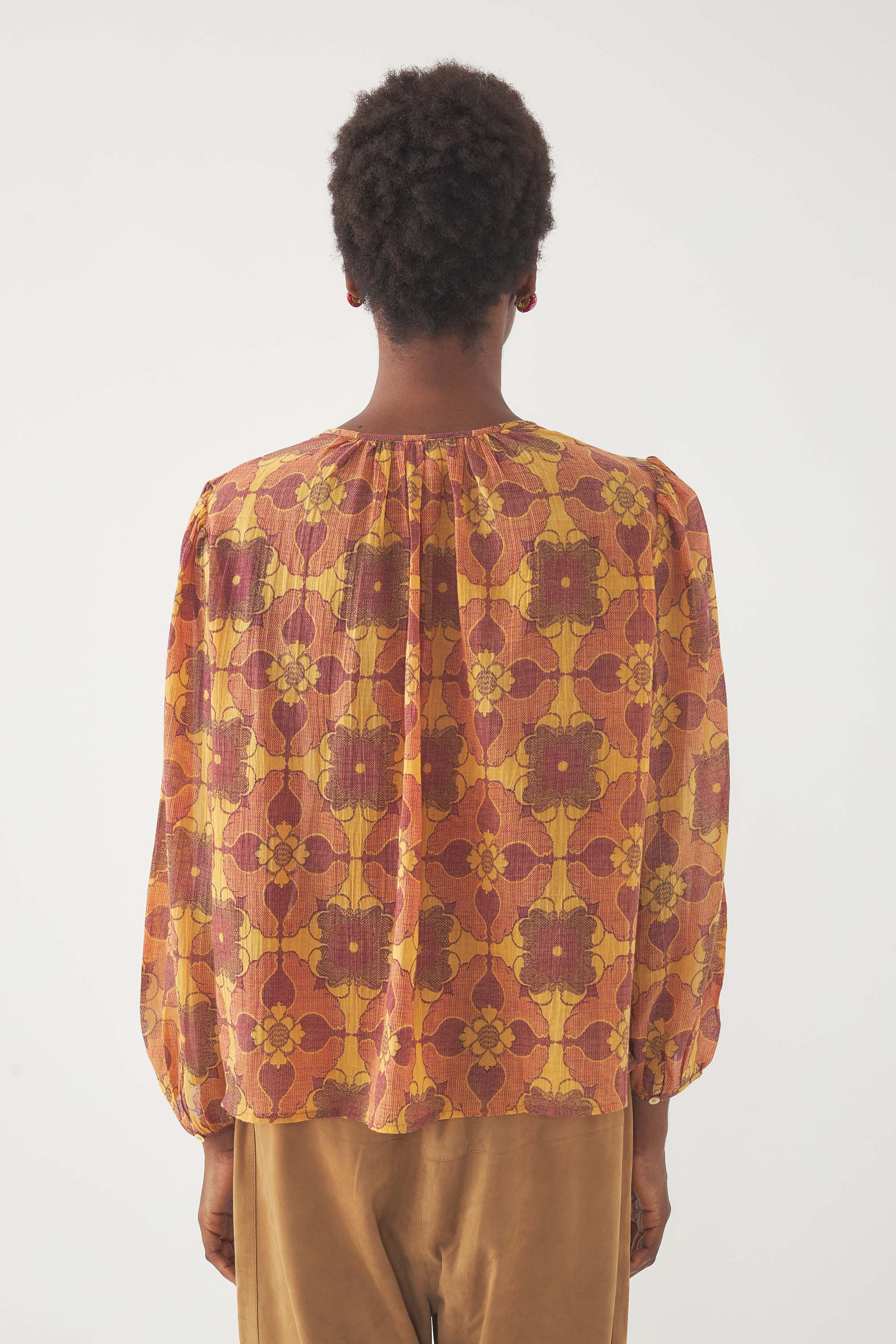 BROWN TEREZA BLOUSE