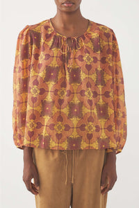 BROWN TEREZA BLOUSE