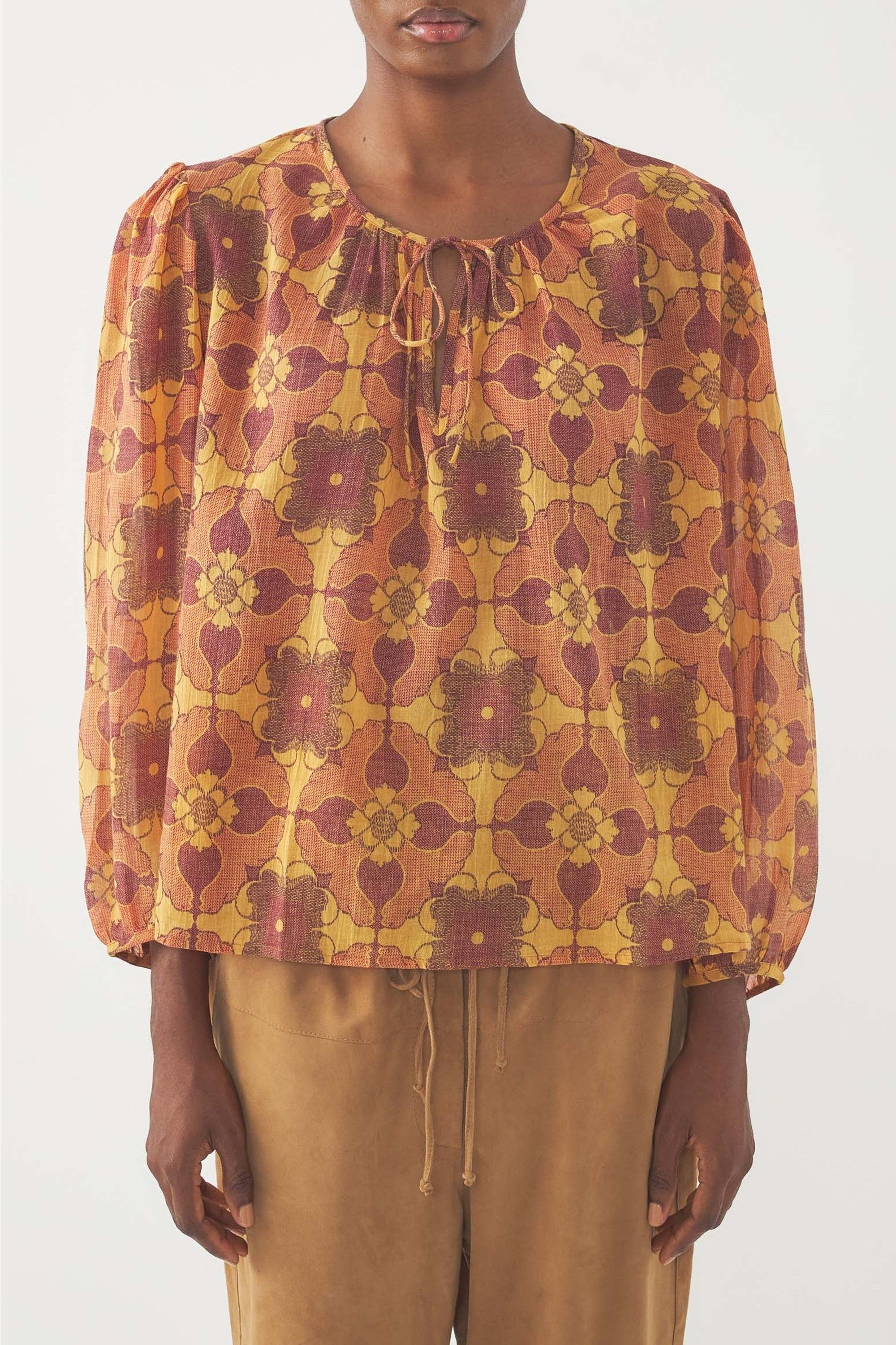 BROWN TEREZA BLOUSE