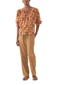 BROWN TEREZA BLOUSE