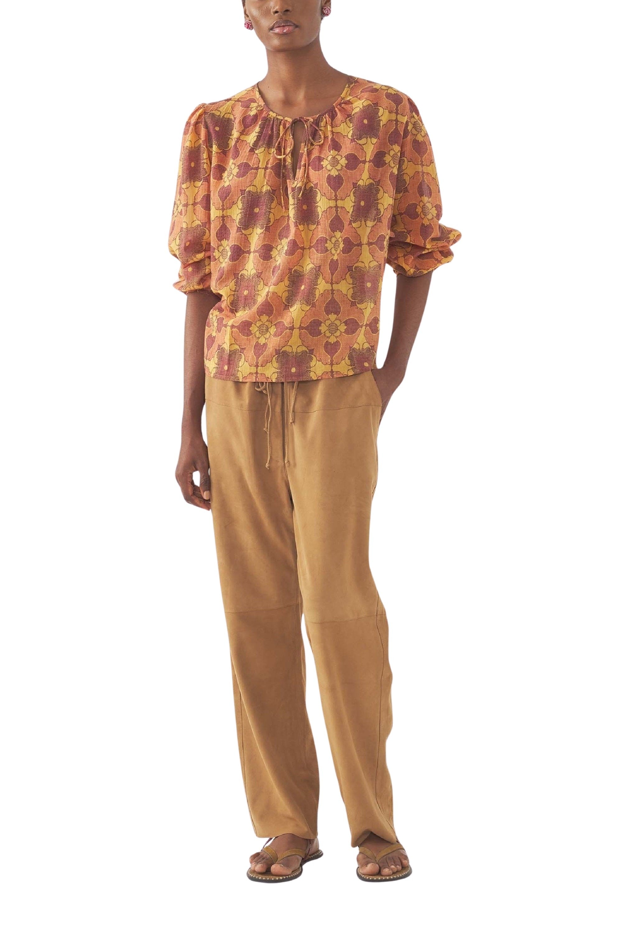 BROWN TEREZA BLOUSE