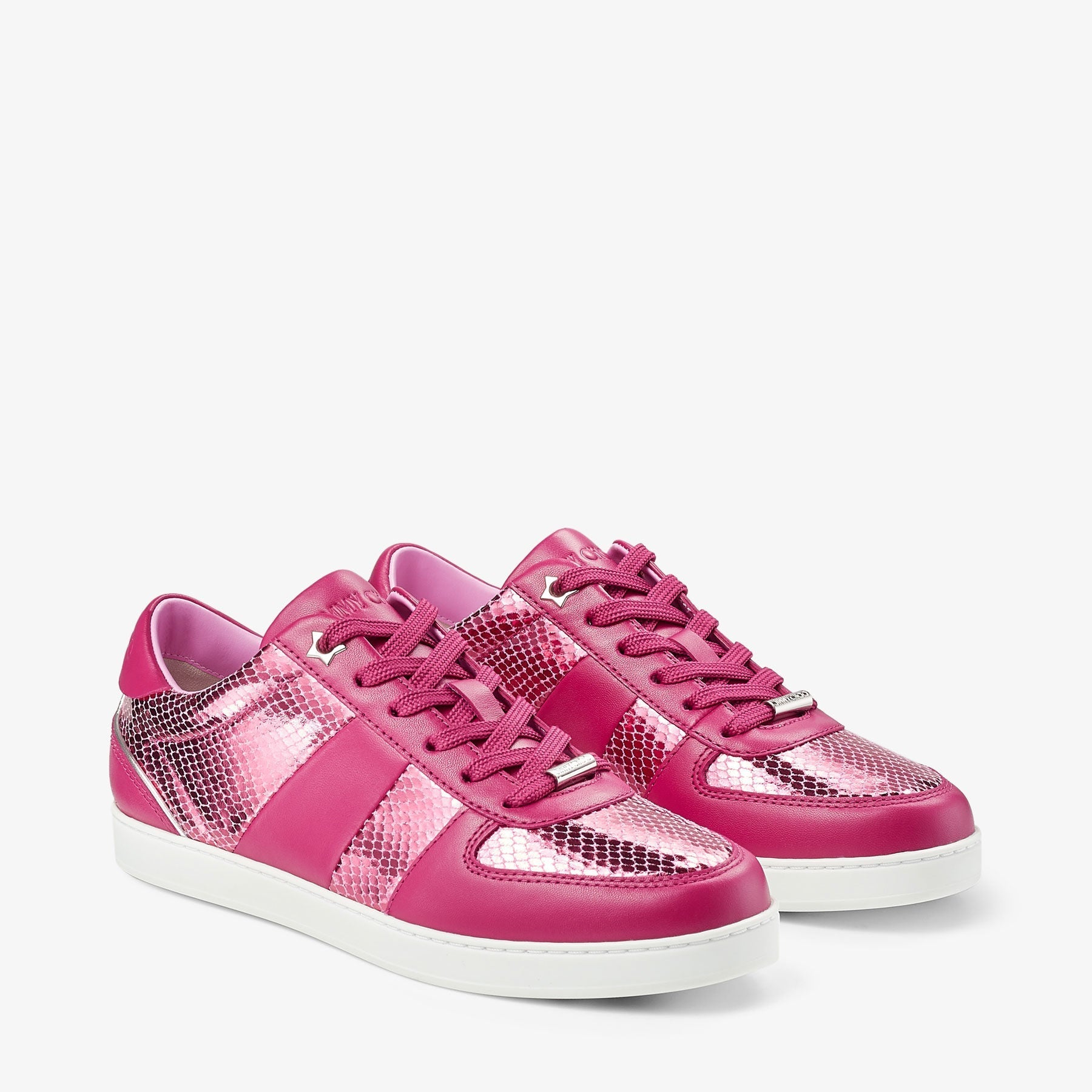 Teri leather trainers - Candyfloss