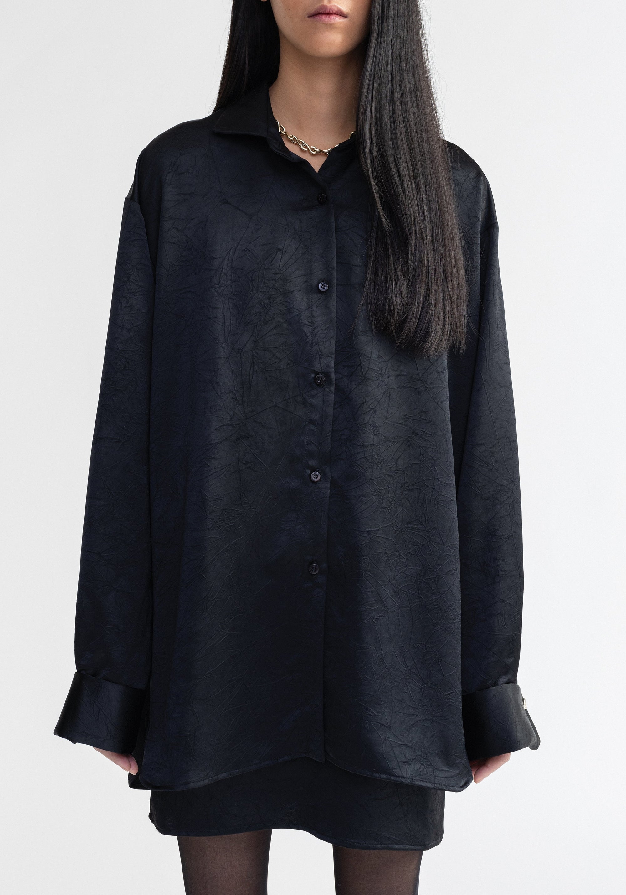 Chemise Terre oversize - Black