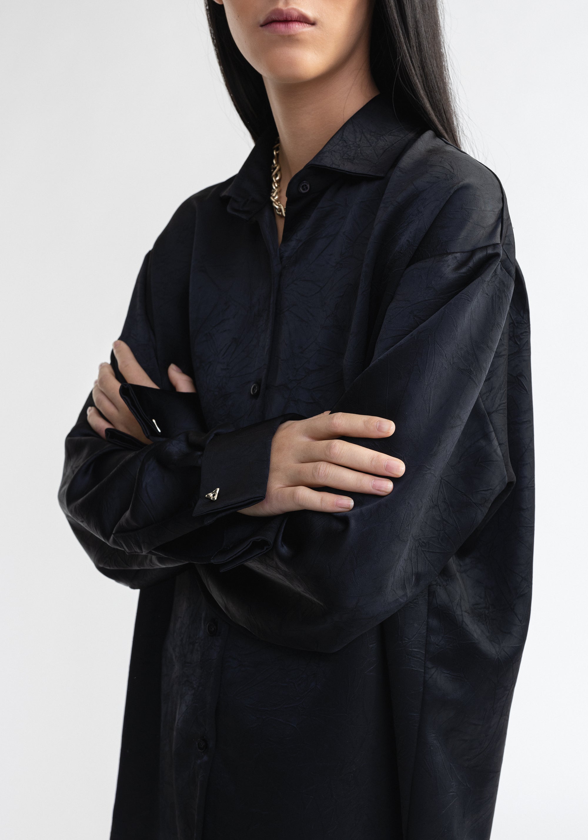 Chemise Terre oversize - Black