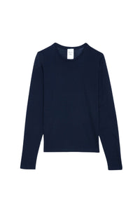 T-shirt unisexe manches longues Terry en coton - Encre