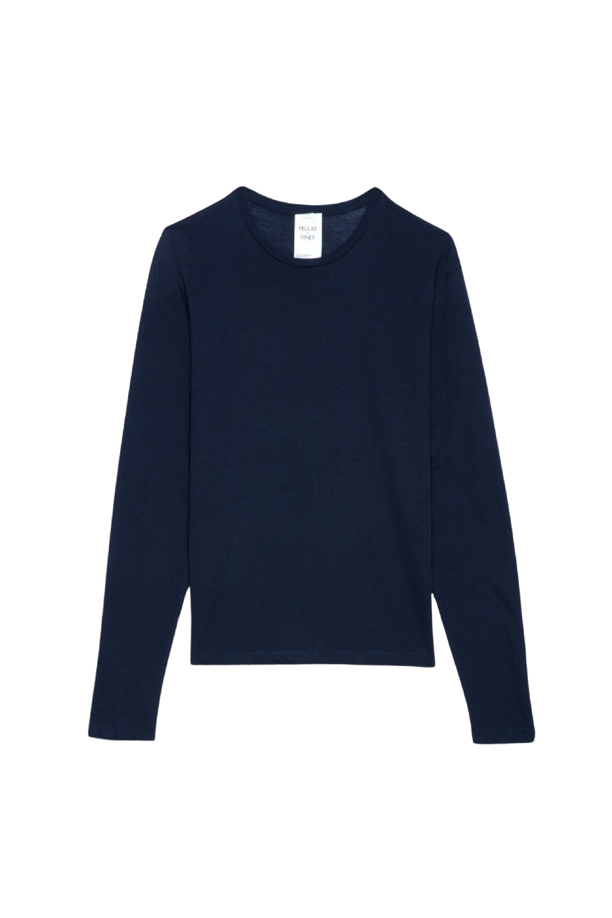 T-shirt unisexe manches longues Terry en coton - Encre