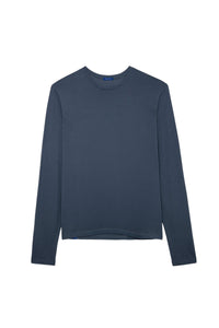 T-shirt unisexe manches longues Terry en coton - Ardoise