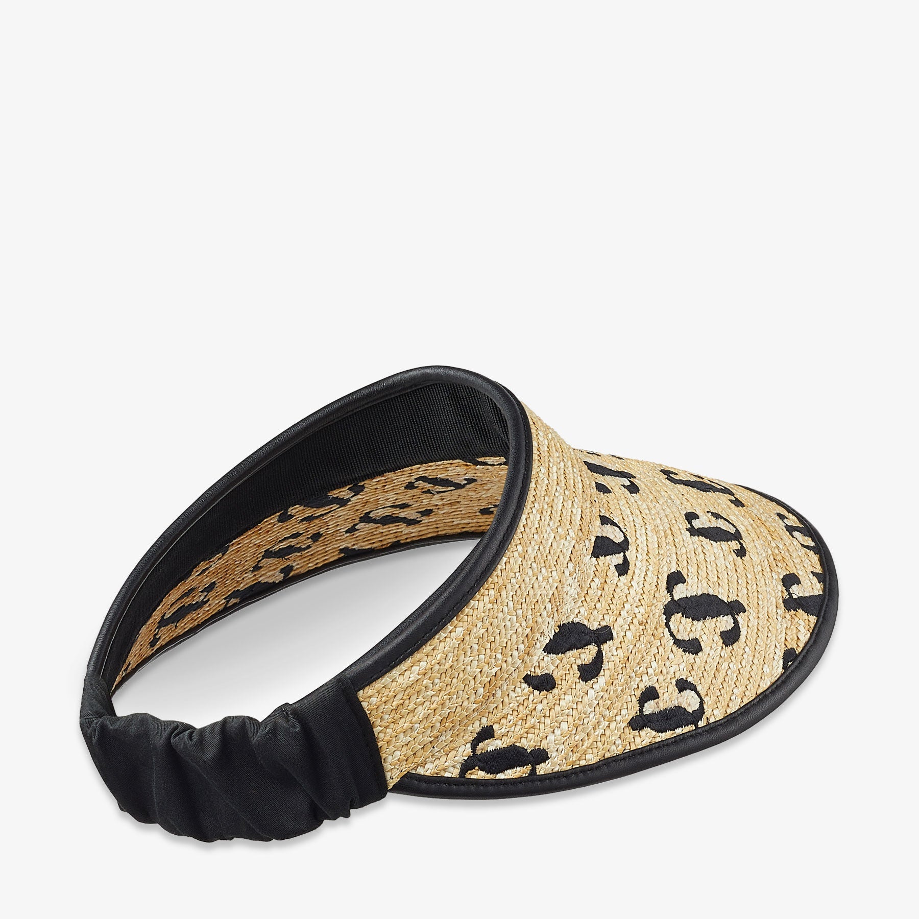 Tesni raffia visor - Black