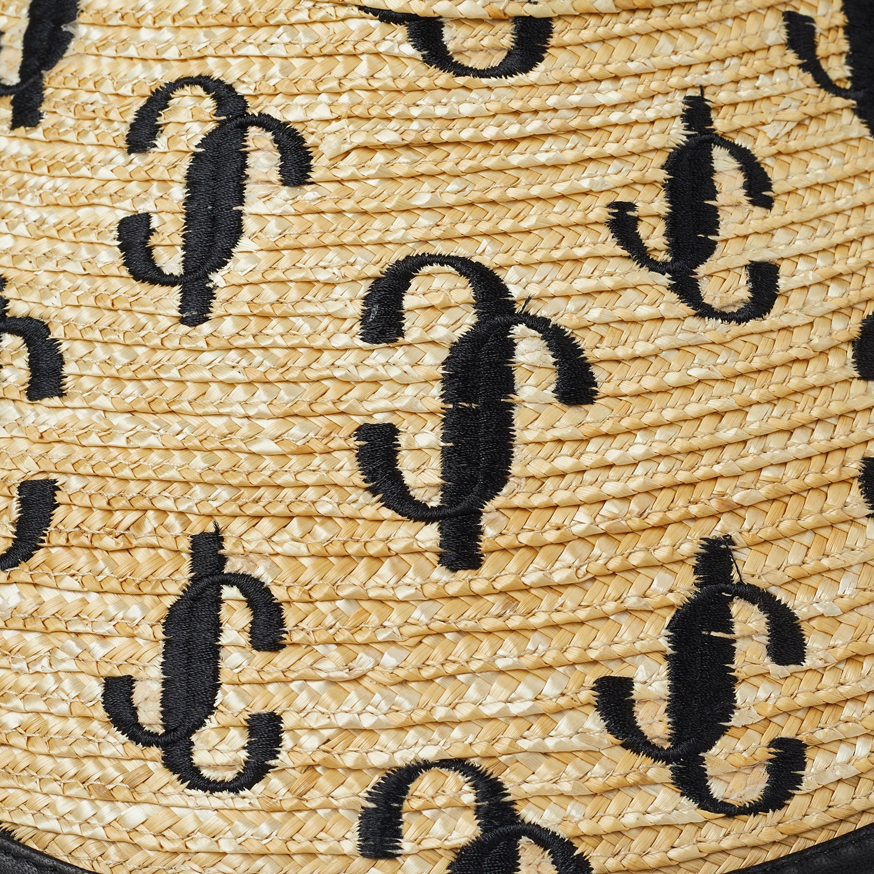 Tesni raffia visor - Black