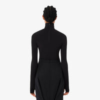 Body ajusté à col roulé - Noir