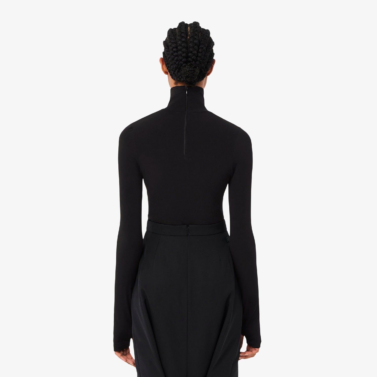 Body ajusté à col roulé - Noir