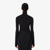 Body ajusté à col roulé - Noir