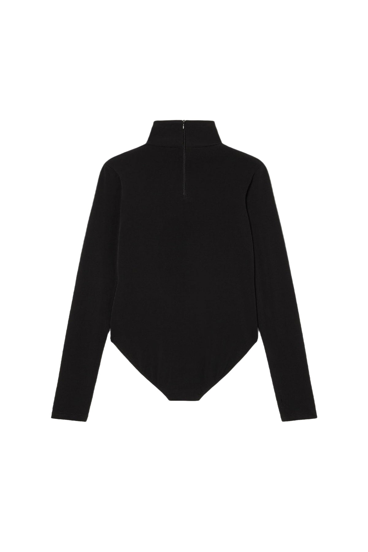 Fitted roll-neck bodysuit - Black