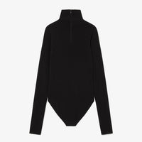 Body ajusté à col roulé - Noir