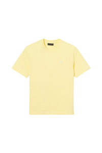 T-shirt avec logo en dentelle - Jaune