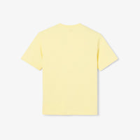 T-shirt avec logo en dentelle - Jaune