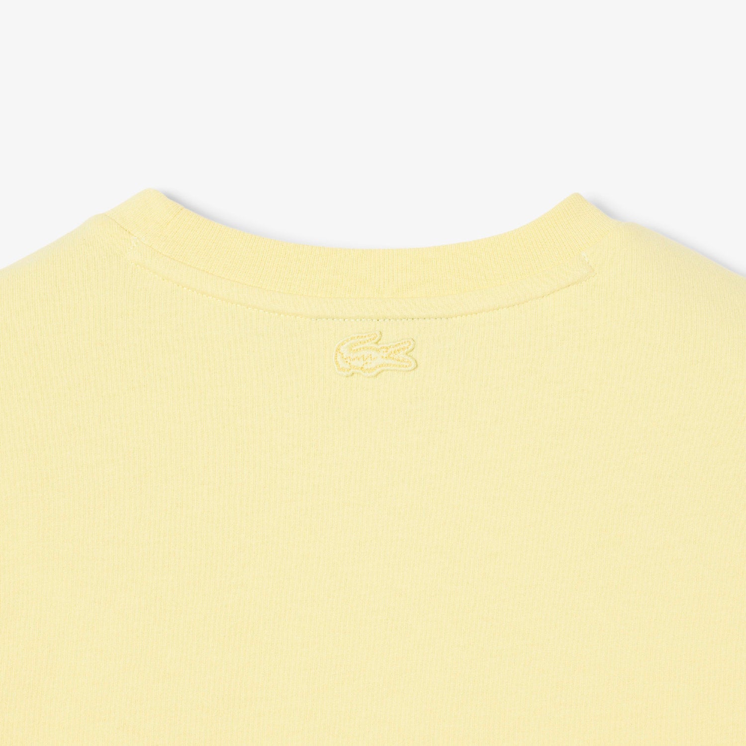 T-shirt avec logo en dentelle - Jaune