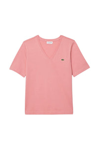 T-shirt décontracté à col V - Tourmaline