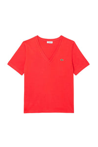 Casual V-neck T-shirt - Grenadine