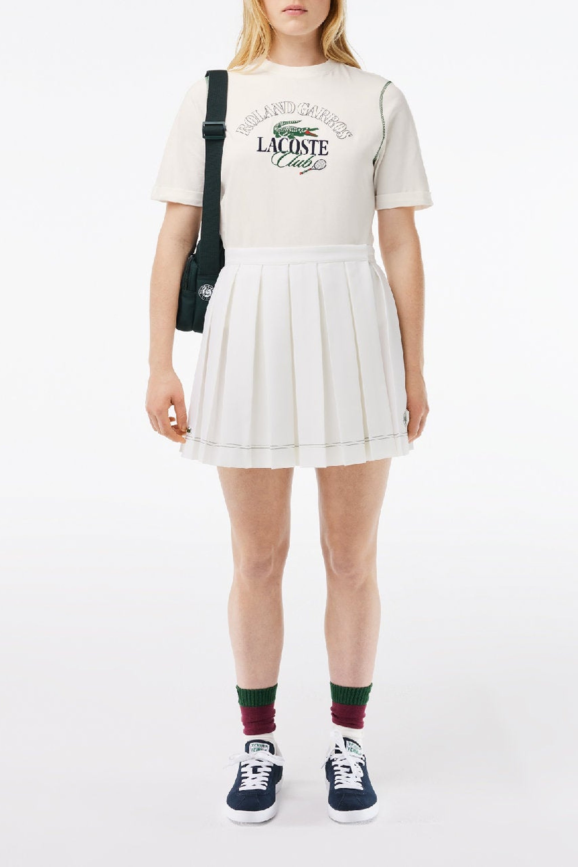 T-shirt décontracté Lacoste x Roland-Garros - Farine