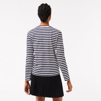 Striped long-sleeved T-shirt - Navy & Flour