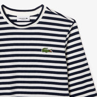 Striped long-sleeved T-shirt - Navy & Flour